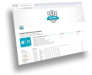 Peak Performance Playbook - Notion Mockup